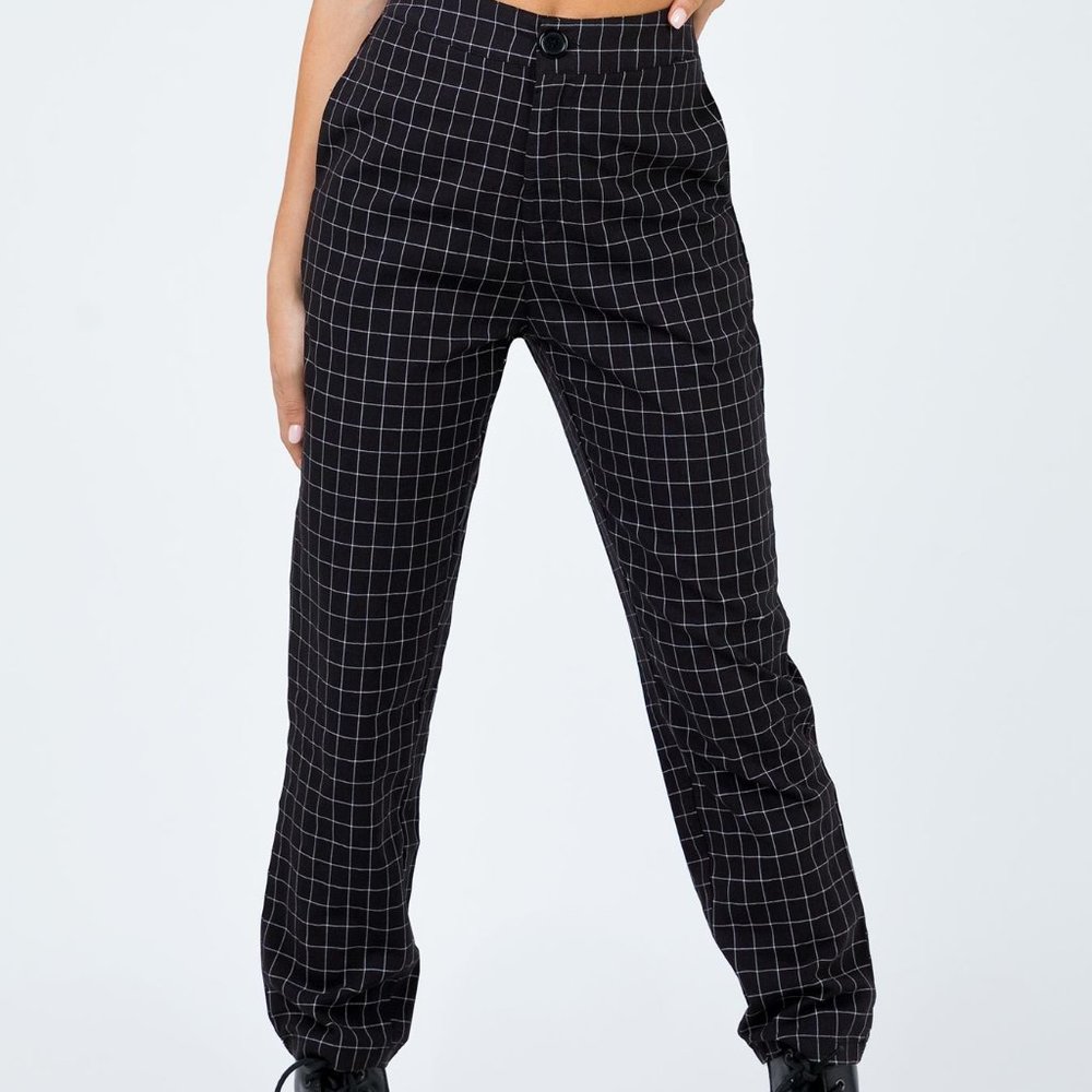 Princess Polly Grid "Spiro" Pants (2)